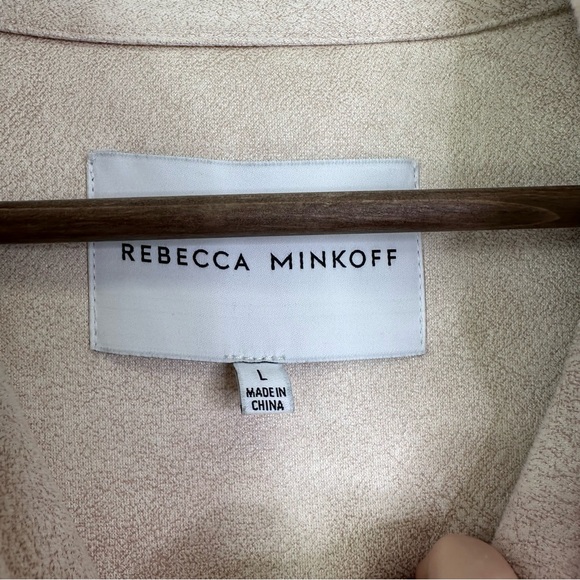 Rebecca Minkoff Harper Long Sherpa‎ Shacket Ivory Size L - Picture 4 of 9